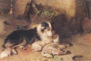 Walter Hunt The Shepherd-s Pet oil painting artist